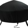 Sunnydaze Decor Black Round Fire Pit Cover 36" x 12"-0