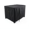 Customized Fire Pit Covers Black Polyester Rilime-2