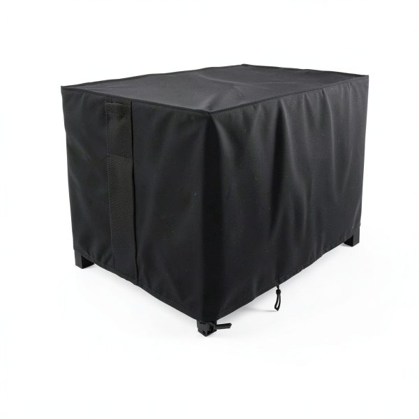 Customized Fire Pit Covers Black Polyester Rilime-2