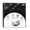 Round Fire Pit Cover Alickwang Waterproof Black-5