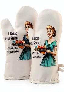 Miracu Oven Mitts Set Heat Resistant Funny Baking Gifts-0