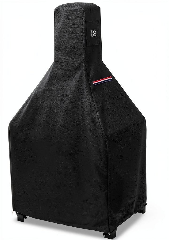 Alickwang heavy-duty fireplace cover in use