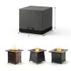 East Oak 28-Inch Fire Table Cover Dark Grey TC28BK1-1