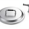 Fire Pit Cover DcYourHome Stainless Steel Lid-4