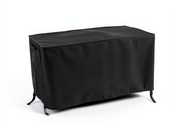Customized Fire Pit Covers Black Polyester Rilime-1