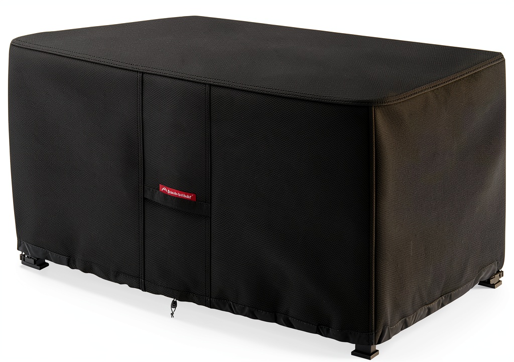 Porch Shield patio fire pit cover in use