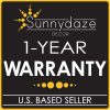 Sunnydaze Decor Black Round Fire Pit Cover 36" x 12"-8