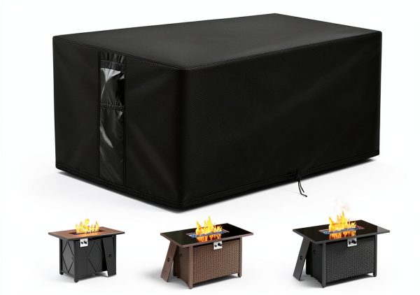 Velfree Rectangular Fire Pit Cover Waterproof-0