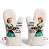 Miracu Oven Mitts Set Heat Resistant Funny Baking Gifts-1