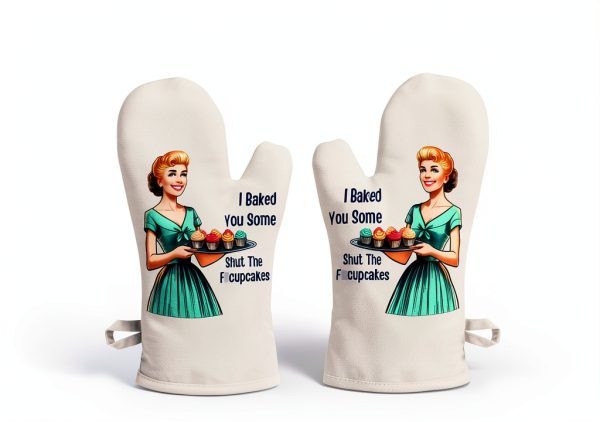 Miracu Oven Mitts Set Heat Resistant Funny Baking Gifts-1