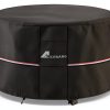 Round Fire Pit Cover Alickwang Waterproof Black-0