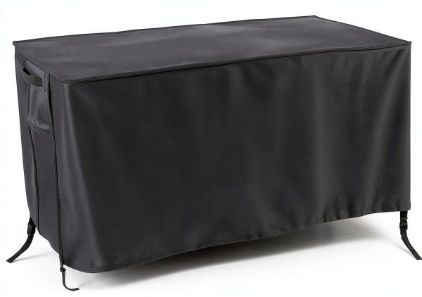 Customized Fire Pit Covers Black Polyester Rilime-0