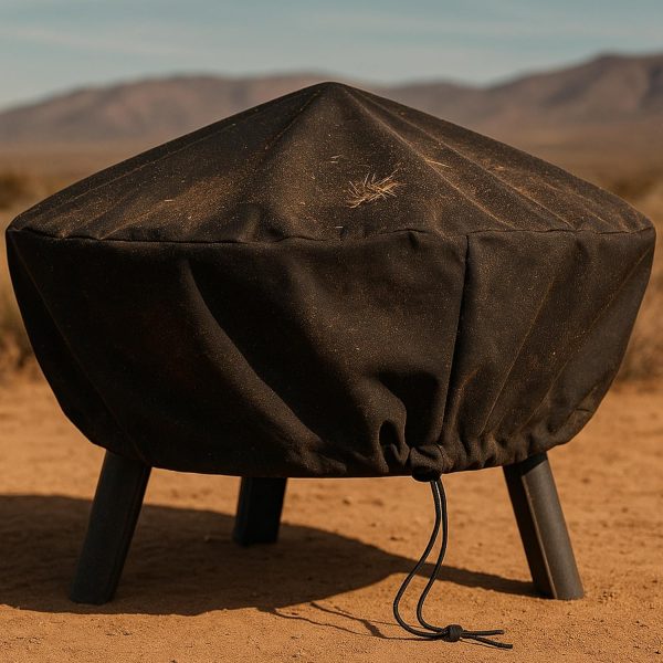Sunnydaze Decor Black Round Fire Pit Cover 36" x 12"-6