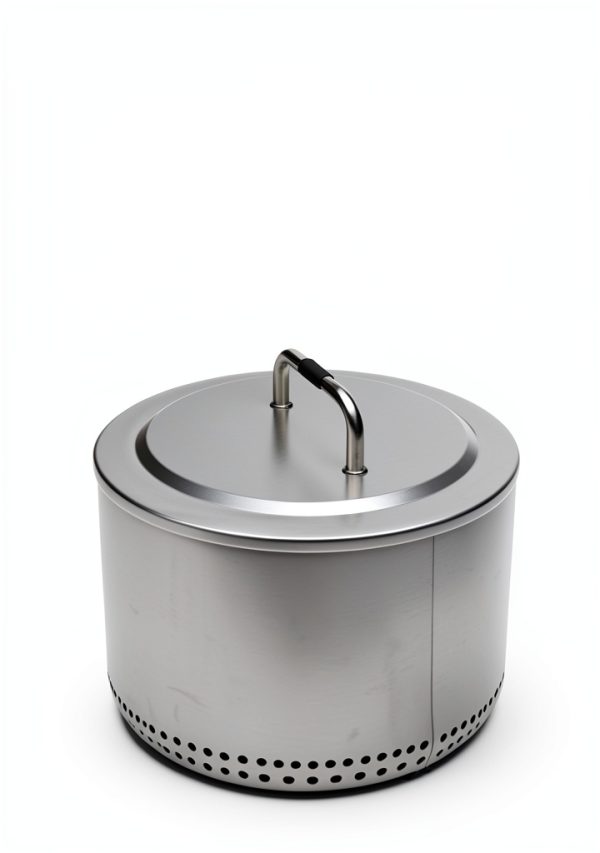 Fire Pit Cover DcYourHome Stainless Steel Lid-1