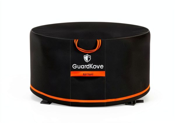 GuardKove Fire Pit Cover 1000D Heavy Duty Black-4