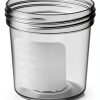 Specimen Cups Leak-Proof Lids by Caremax – 25 4oz Polypropylene Jars-3