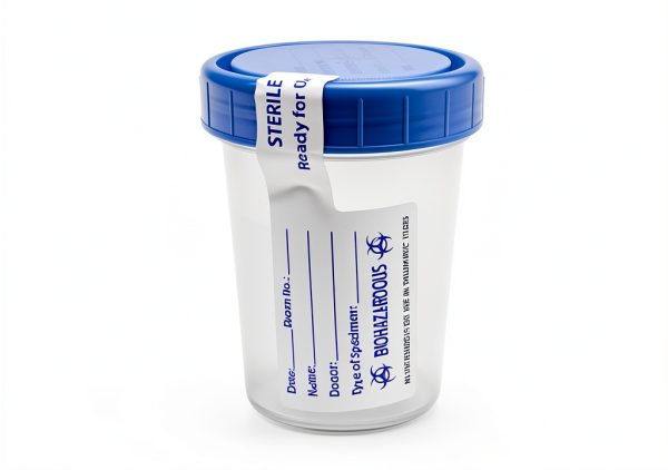 Sterile Specimen Cups MSS 4oz Urine Collection Screw-On Lids 5 Pack-1