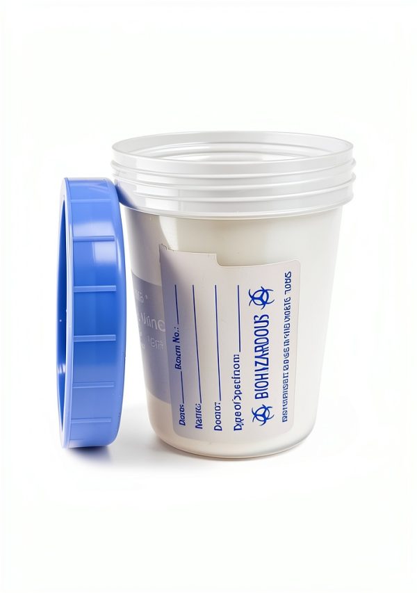 Sterile Specimen Cups MSS 4oz Urine Collection Screw-On Lids 5 Pack-4
