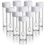 Stool Specimen Cups 10PCS 25-30ML Leak-Proof Screw Cover - MHYGKTXRA-0