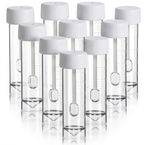 Stool Specimen Cups 10PCS 25-30ML Leak-Proof Screw Cover - MHYGKTXRA-0