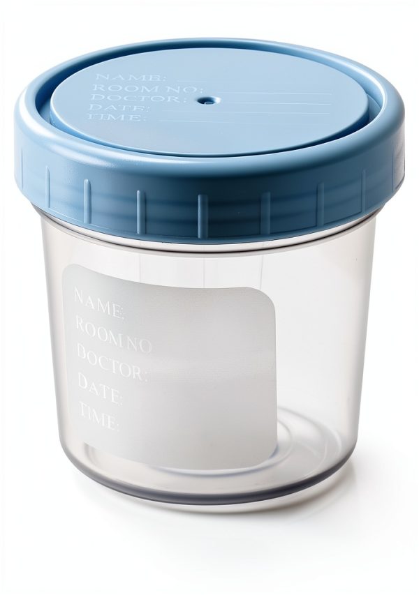 Specimen Cups Leak-Proof Lids by Caremax – 25 4oz Polypropylene Jars-2
