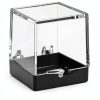 Clear Cube Display Boxes NOLITOY 60 pcs Mineral Set Black Base 35mm-4