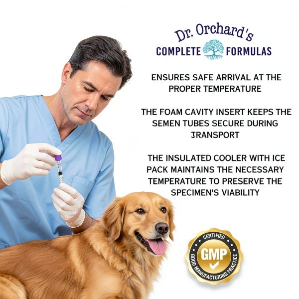 Breeder's Box Dog Semen Shipping for Breeders, Disposable Semen Transport, Canine Semen Shipping Box, Cools up to 48 Hours, Disposable Semen Transport-3