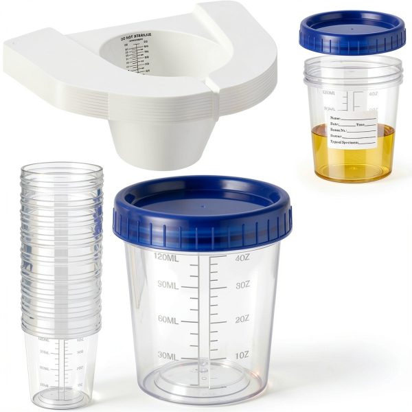 Urine Collection Hats Relaxweex 30‑Set Cups and Stickers Women Elderly-7