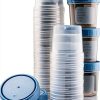 Specimen Cups Leak-Proof Lids by Caremax – 25 4oz Polypropylene Jars-1