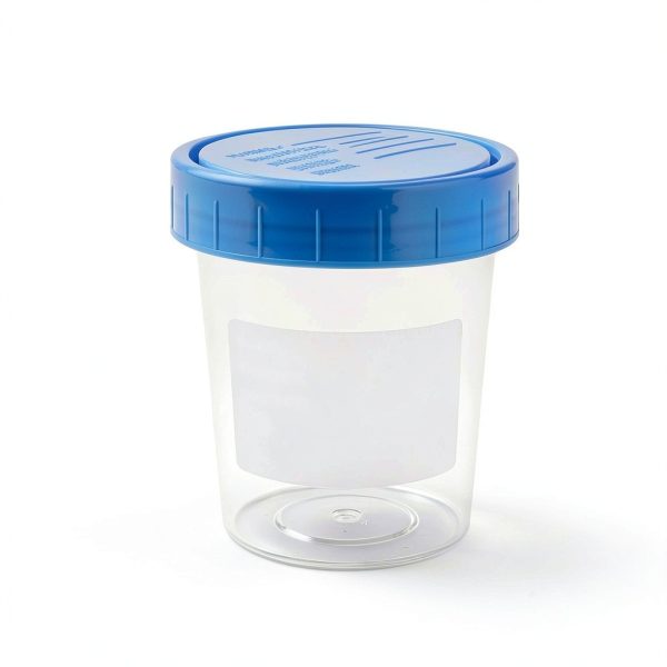 Dynarex Non-Sterile 4oz Specimen Cups with Leak Resistant Lid, 500-1