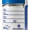 SNL Quality Sterile Specimen Cups 3oz Blue Screw On Cap Pack of 12-2