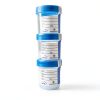 SNL Quality Sterile Specimen Cups 3oz Blue Screw On Cap Pack of 12-1