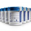 SNL Quality Sterile Specimen Cups 3oz Blue Screw On Cap Pack of 12-0